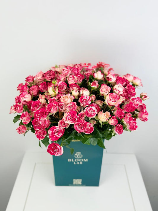 19 stems - Red Firwork baby roses - Flower delivery in Dubai